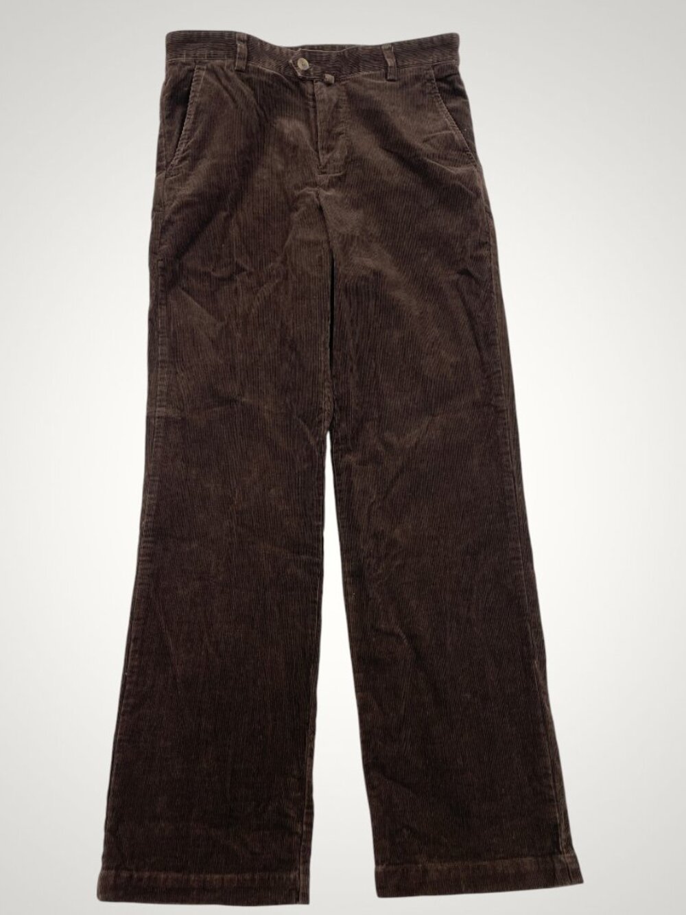 GANT Corduroy Pants Brown Flat Front Chino Trousers Cords Men’s 31 Fits 32x32